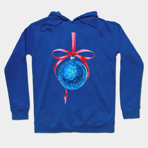 Christmas Tree Ornament Hoodie by Svetlana Pelin